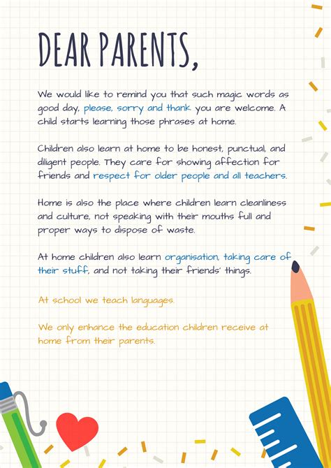 Dear Parents and Students: You .